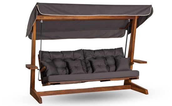 LUNA 2600 PREMIUM Wooden Garden Swing — Turkish Garden Swing supplier